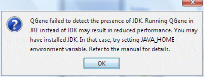 JDK/JRE warning